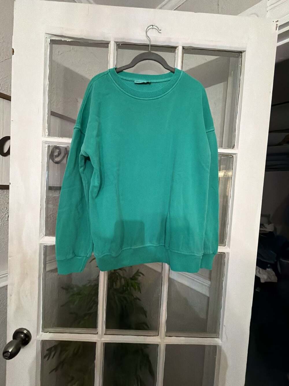 Zenana Crewneck Sweatshirt Size M Green